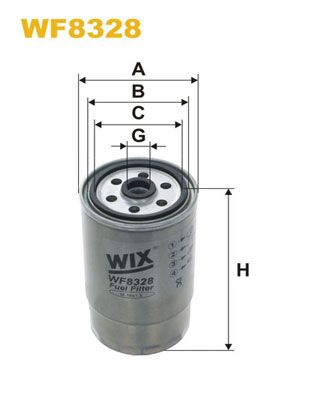 WIX FILTERS Polttoainesuodatin WF8328